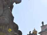 Estatua de La Battala de Titanes, en la puerta del Castillo de Praga